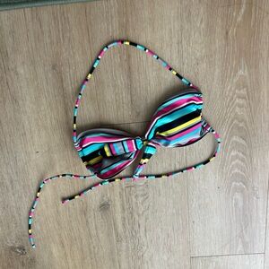 Kirra Multicolor Striped Bikini Top